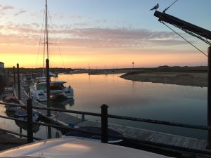 Sunset over Wells Harbour